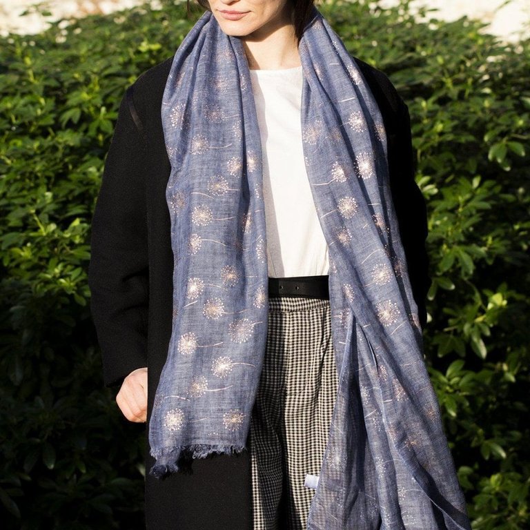 Studio Hop Thinking of You Dandelion Foil Scarf