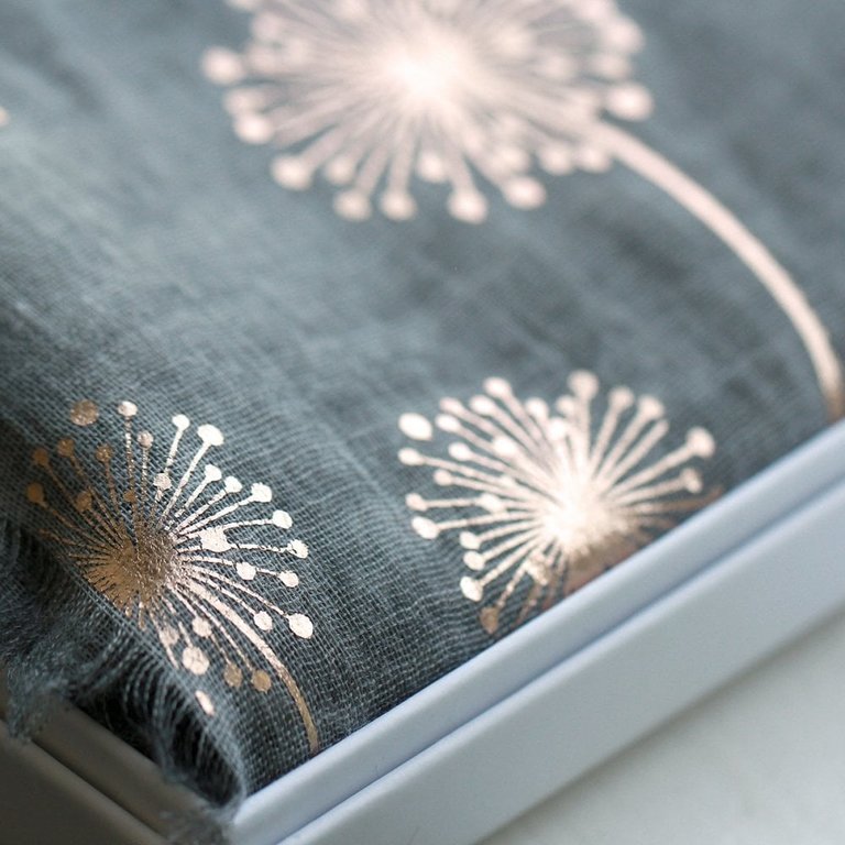 Studio Hop Thinking of You Dandelion Foil Scarf