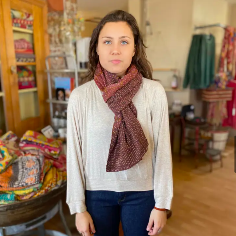 Seeds Seeds SK400 Over-Dyed Kantha Scarves