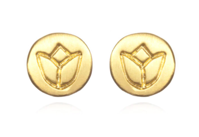 Satya Satya EG352 Gold Lotus Studs