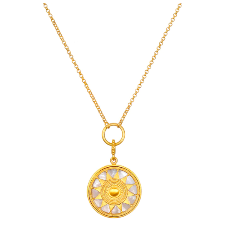 Satya Satya NG0164-L18 Inner Light MOP Mandala Necklace