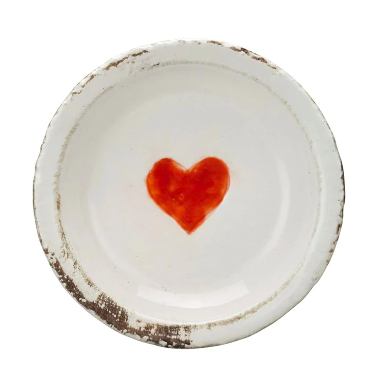 Creative Co-op CCOP DA1787 Heart Dish