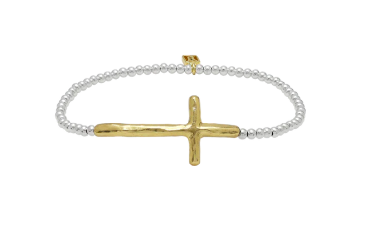 Waxing Poetic Waxing Poetic FMB7CCMS Faith Cross Bracelet