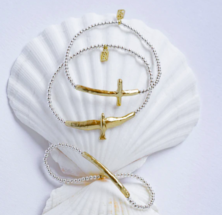 Waxing Poetic Waxing Poetic FMB7CCMS Faith Cross Bracelet