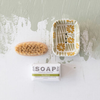 Creative Co-op Travertine Soap Dish