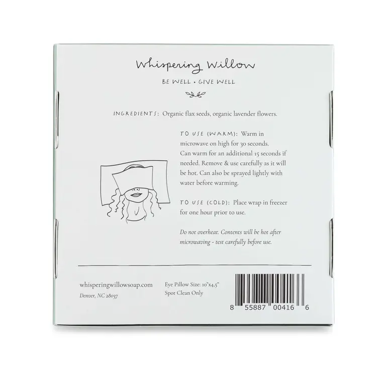 Whispering Willow Whispering Willow Lavender Eye Pillow