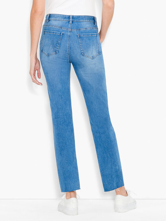 NIC+ZOE 28" MID RISE STRAIGHT ANKLE JEANS