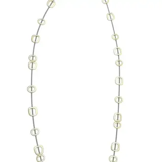 Sea Lily Sea Lily 323GLD-L - Long Wire Necklace Gold Squares