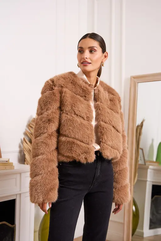Choklate Paris Choklate Y168 Paula Faux Fur Jacket