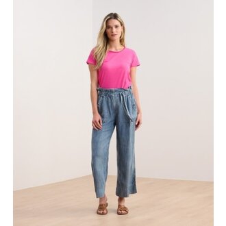 Hatley Women braided neck tee - fuschia