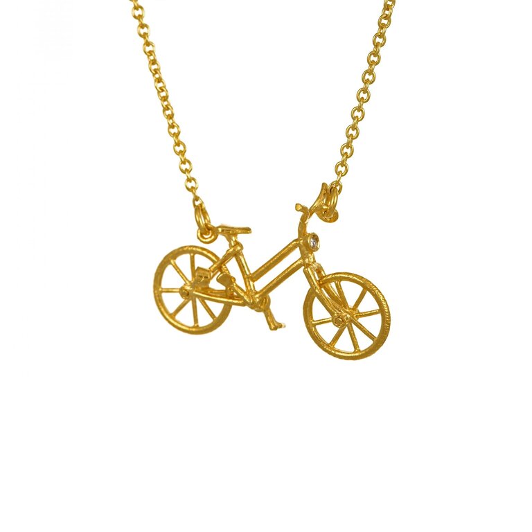 Alex Monroe Alex Monroe DBN10 Vintage Bicycle w/ Gems Nkl