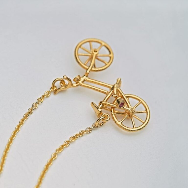 Alex Monroe Alex Monroe DBN10 Vintage Bicycle w/ Gems Nkl