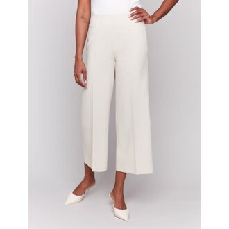 Charlie B Charlie B C5494RR Cropped Wide Leg Pants