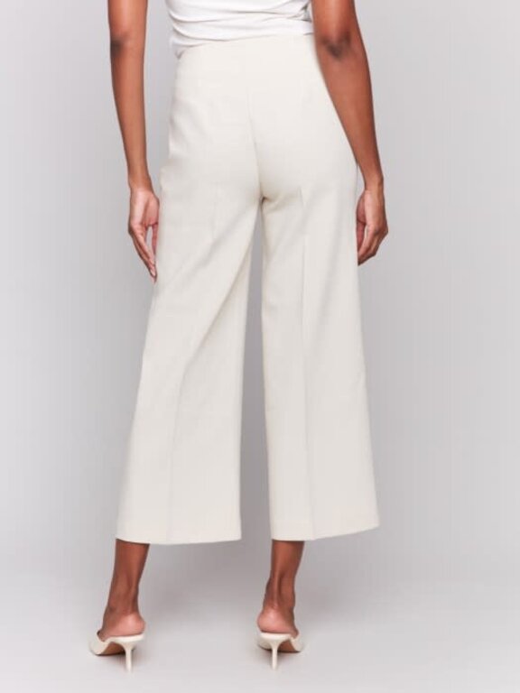 Charlie B Charlie B C5494RR Cropped Wide Leg Pants