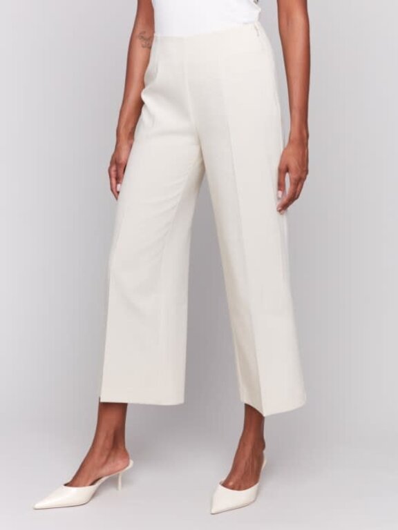 Charlie B Charlie B C5494RR Cropped Wide Leg Pants