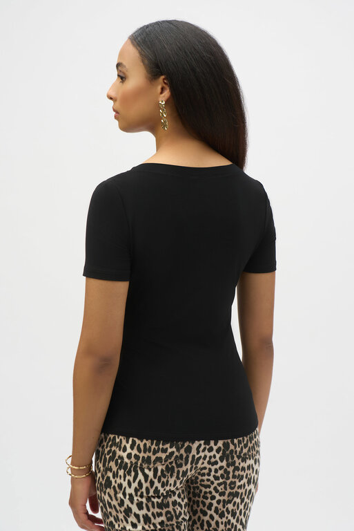 Joseph Ribkoff Joseph Ribkoff 252230 Sily Fitted Top w/ Buckle