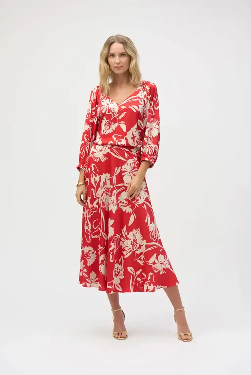 Joseph Ribkoff Joseph Ribkoff 252176 Floral A-Line Skirt