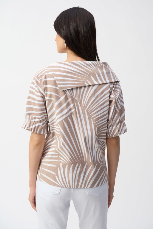 Joseph Ribkoff Joseph Ribkoff 251163 Poplin Tropical Boxy Top