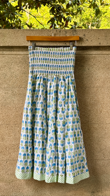 Rustic Passport Smocked Skirt/Dress