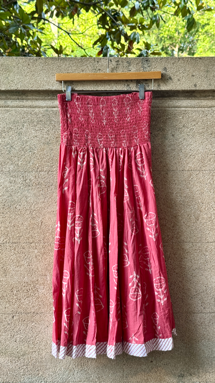 Rustic Passport Smocked Skirt/Dress