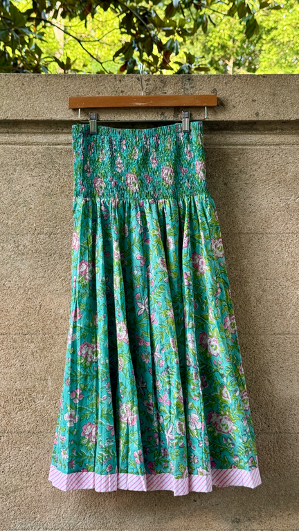 Rustic Passport Smocked Skirt/Dress