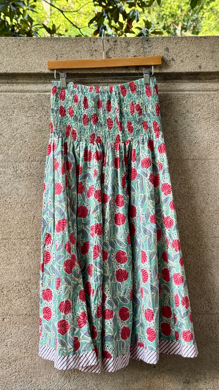 Rustic Passport Smocked Skirt/Dress