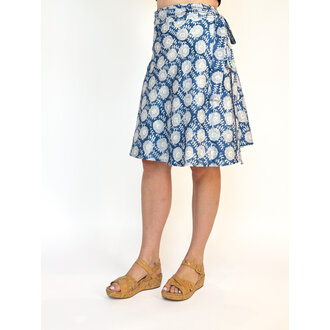 Rustic Passport Reversible Wrap Skirt Short