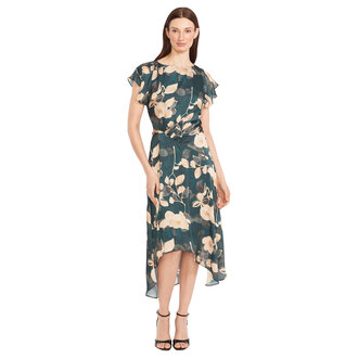 Maggy London Floral High-Low Dress