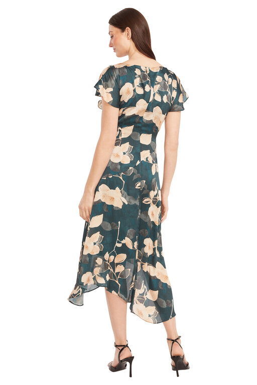 Maggy London Floral High-Low Dress