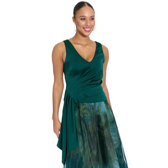 Maggy London Sleeveless Satin Top