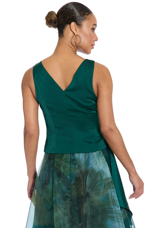 Maggy London Sleeveless Satin Top