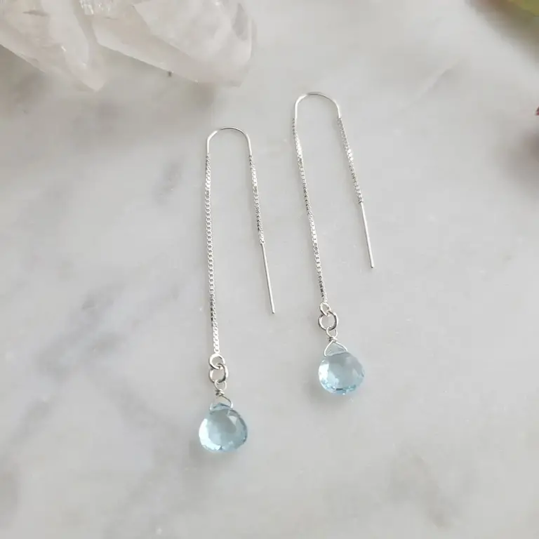 Leo Eleven Jewelry Opal and Moonstone Dangle Earrings