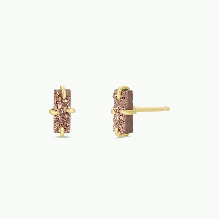 Jax Kelly Druzy Bar Studs