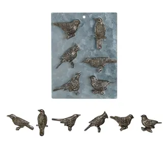 Creative Co-op CCOP Pewter Bird Magnet