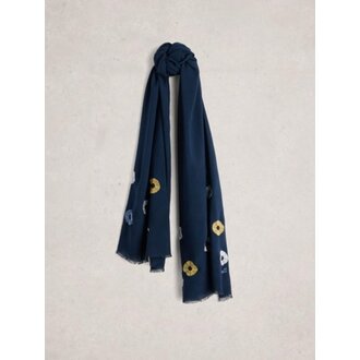 White Stuff EMBROIDERED SCARF