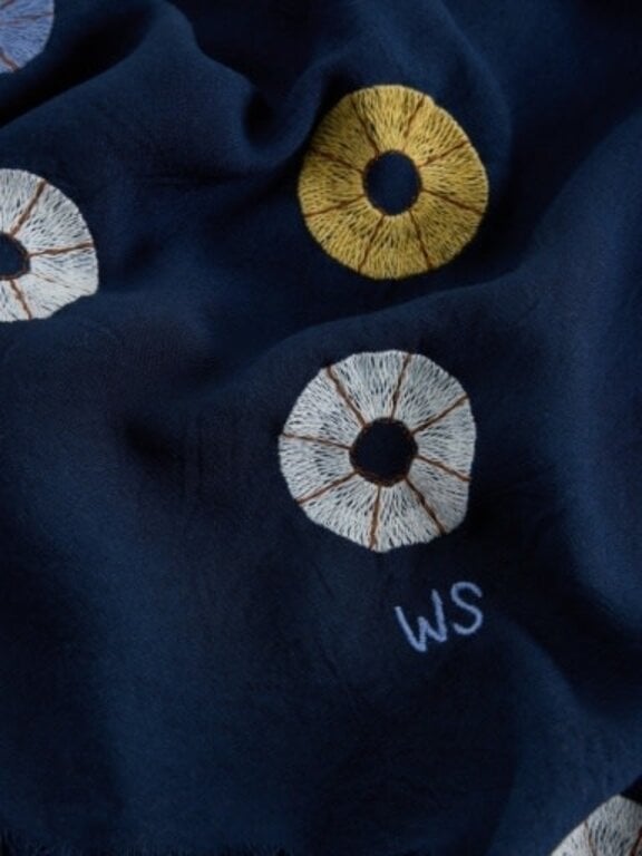 White Stuff EMBROIDERED SCARF
