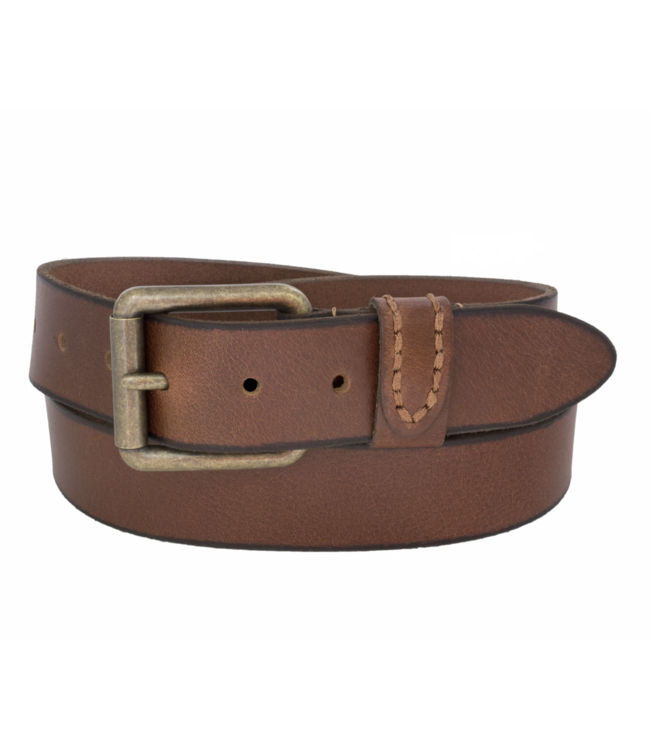 WORN LOOK GENUINE LEATHER STRAP BELT