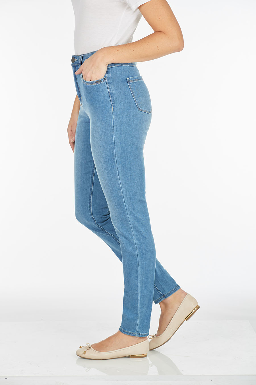 FDJ - Suzanne Straight Leg, Taupe main image 1