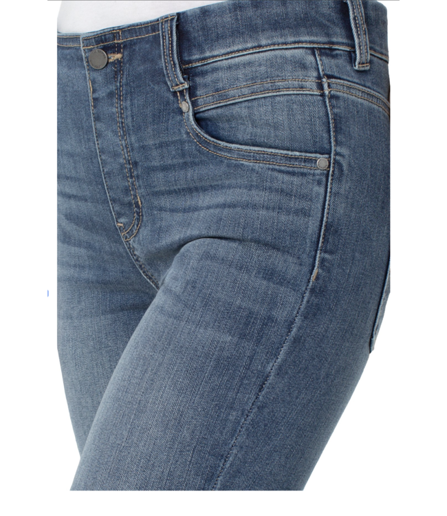 GIA GLIDER ANKLE SKINNY WITH CUT HEM 28"