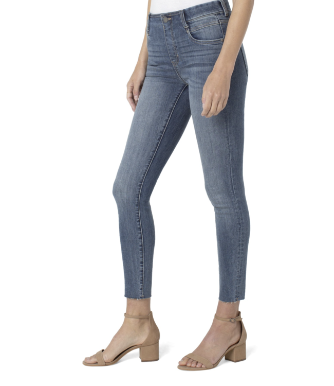 GIA GLIDER ANKLE SKINNY WITH CUT HEM 28"