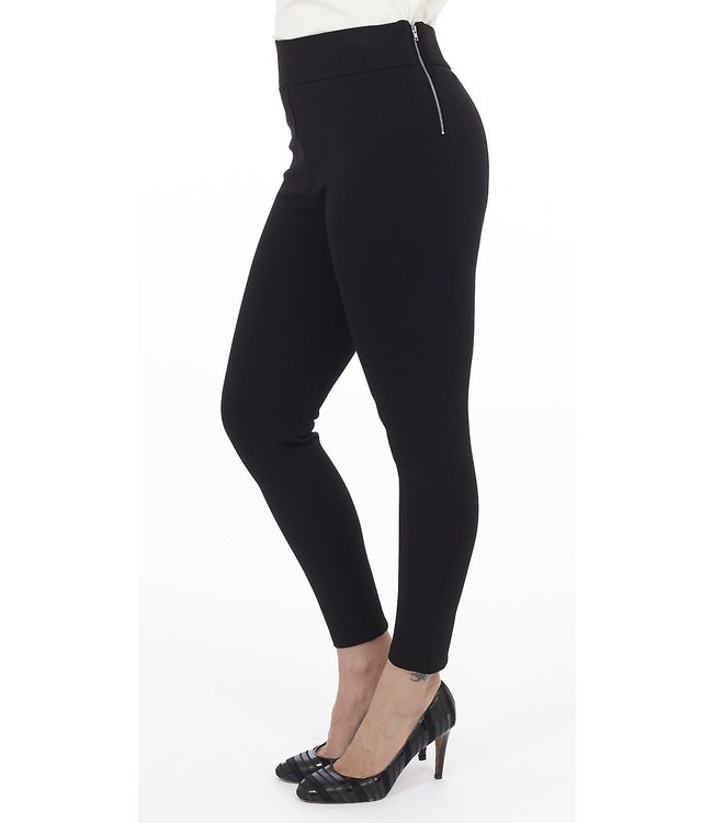 DKR PTP-3 HIGH RISE High Rise Stretch Ponte Pant with Side Zipper