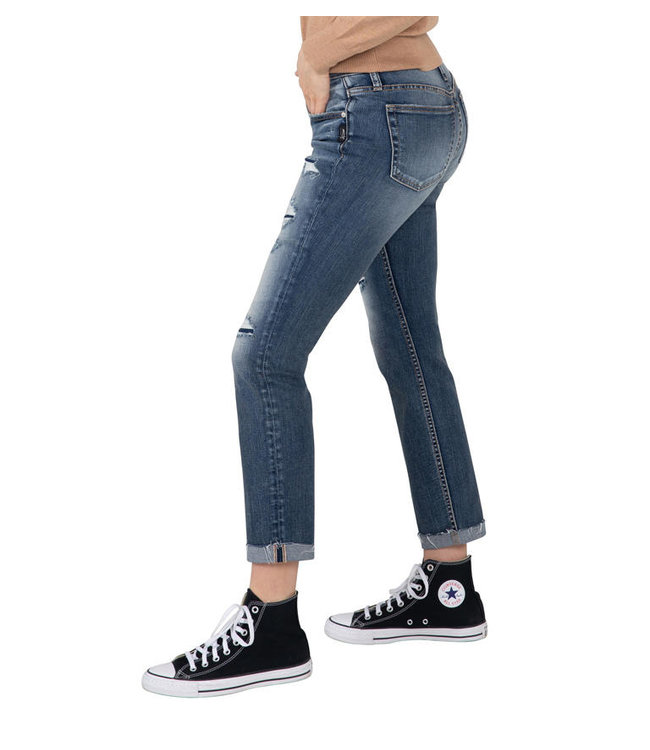SILVER JEANS BEAU MID RISE GIRLFRIEND FIT