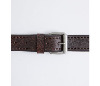 SILVER JEANS GENUINE LEATHER BELT PEBBLED TEXTURE AND PERFORATED DETAILS