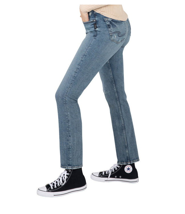 SILVER JEANS  AVERY HIGH RISE CURVY FIT STRAIGHT LEG