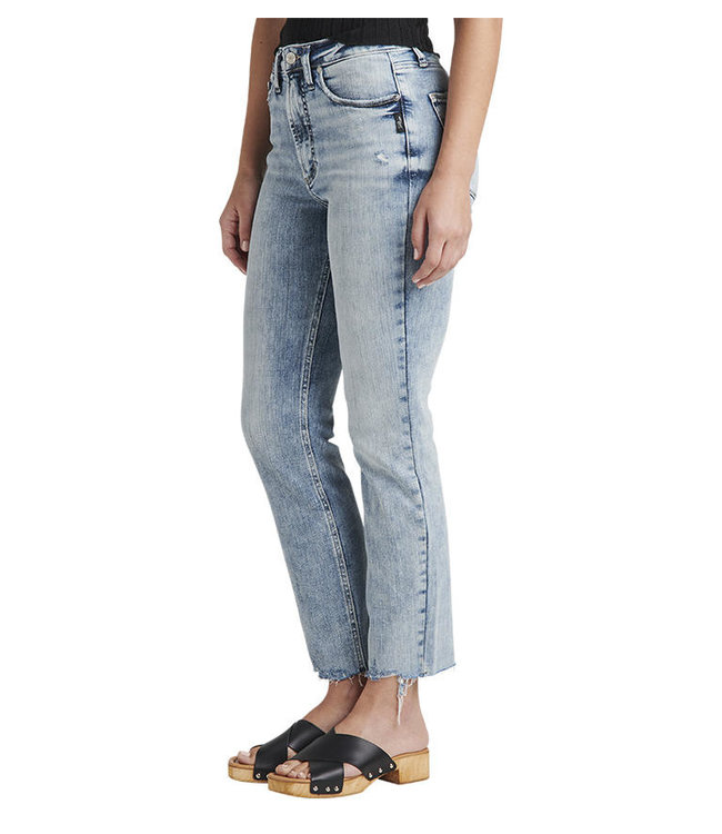 SILVER JEANS HIGH NOTE STRAIGHT CROP
