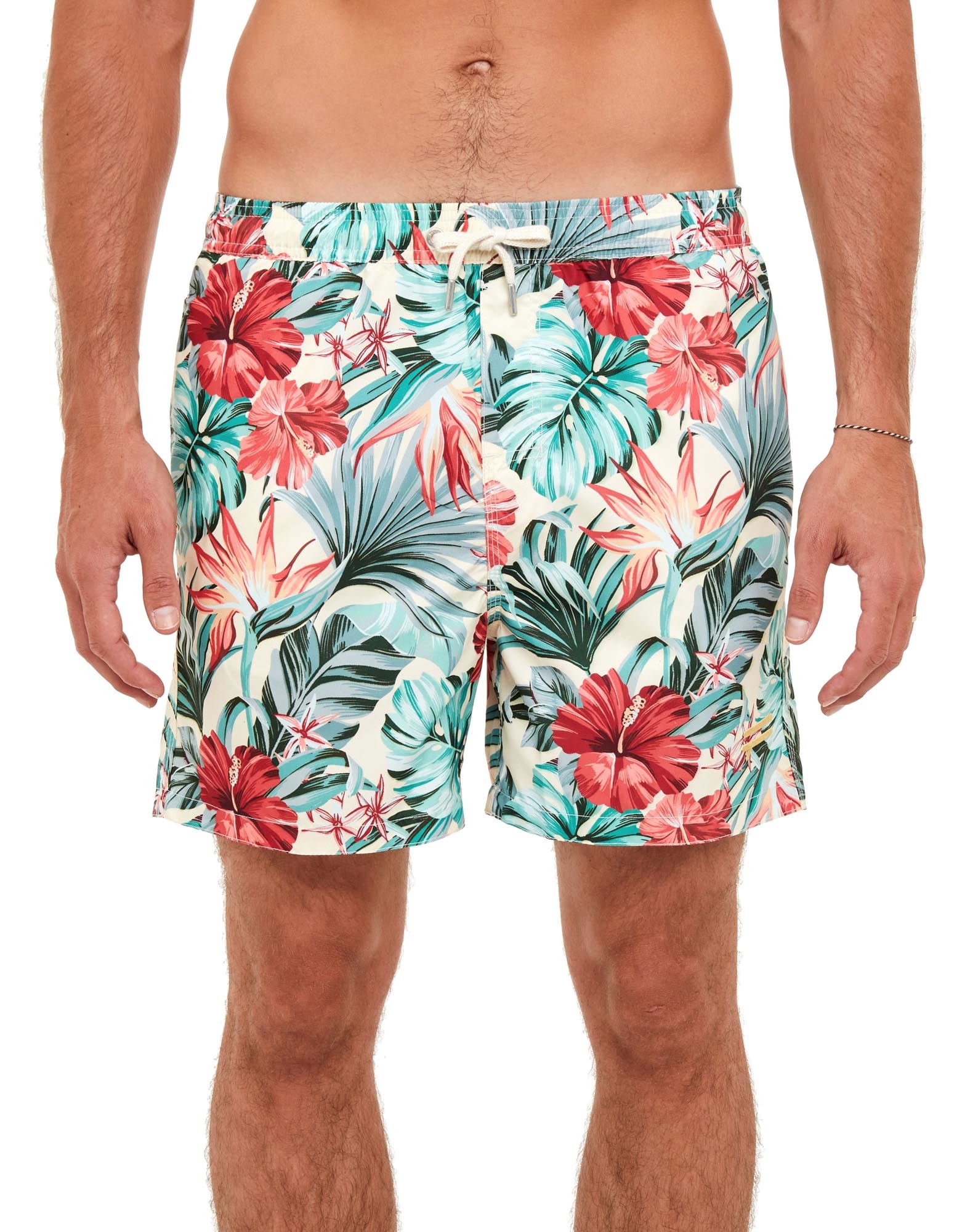 Mens Swimming Trunks Lounge Boxer Shorts Elastic Boxers Swimwear, Desert  Palms, Size: Large, Spicy Tuna 