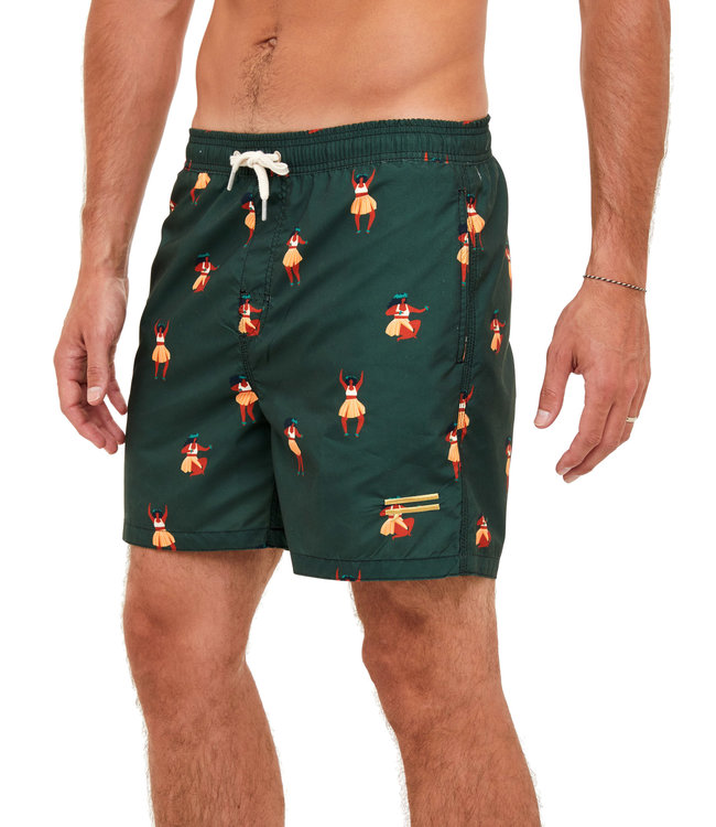 MEN'S SWIM TRUNKS / SHORTS HULA GIRL