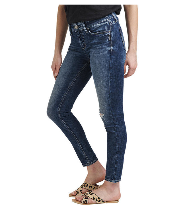 SILVER JEANS ELYSE SKINNY MID RISE