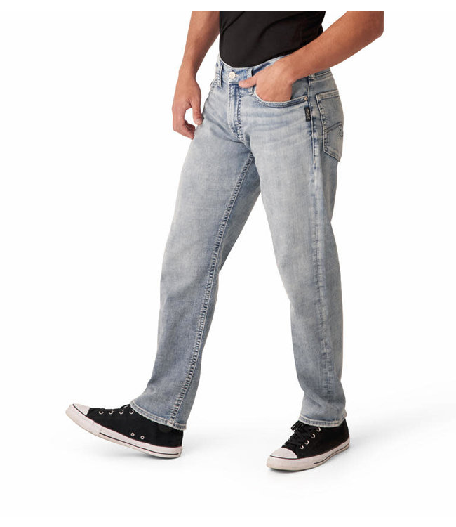 SILVER JEANS EDDIE RELAXED FIT TAPERED LEG 32L