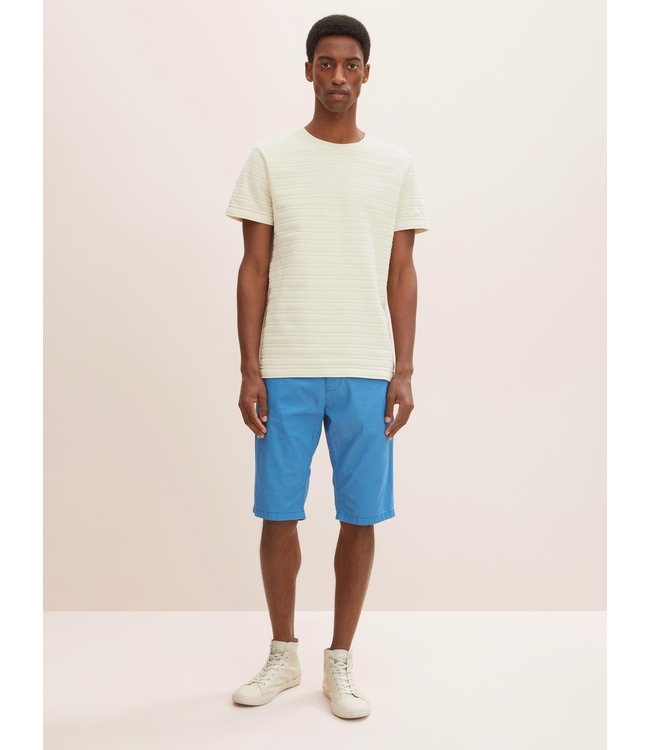 TOM TAILOR CHINO BERMUDA SHORT AZURE BLUE